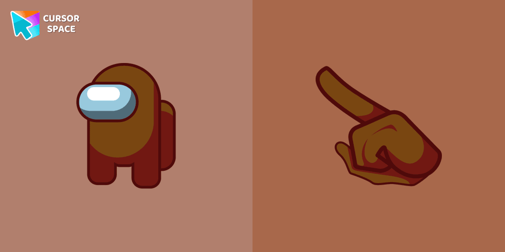 Among Us Brown Character cursor cursor pack